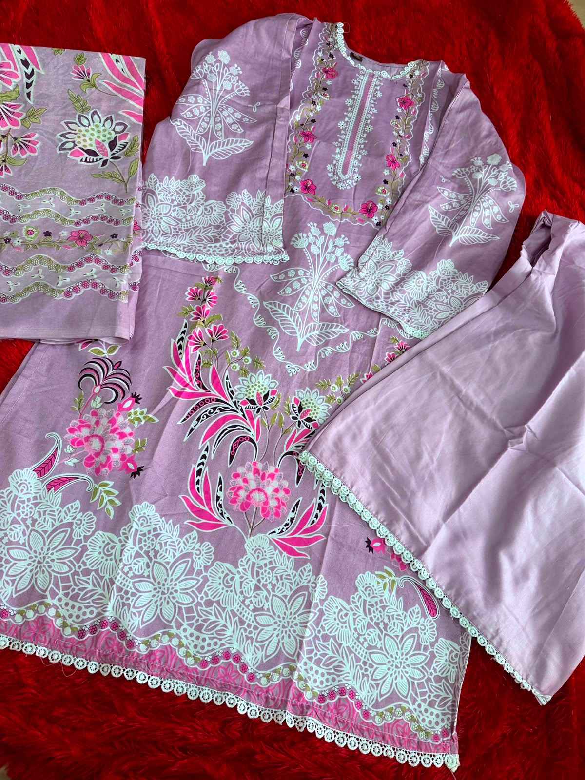 AALIZ PRINTS BIN SAHEED VOL-17 SOFT COTTON READYMADE SUIT