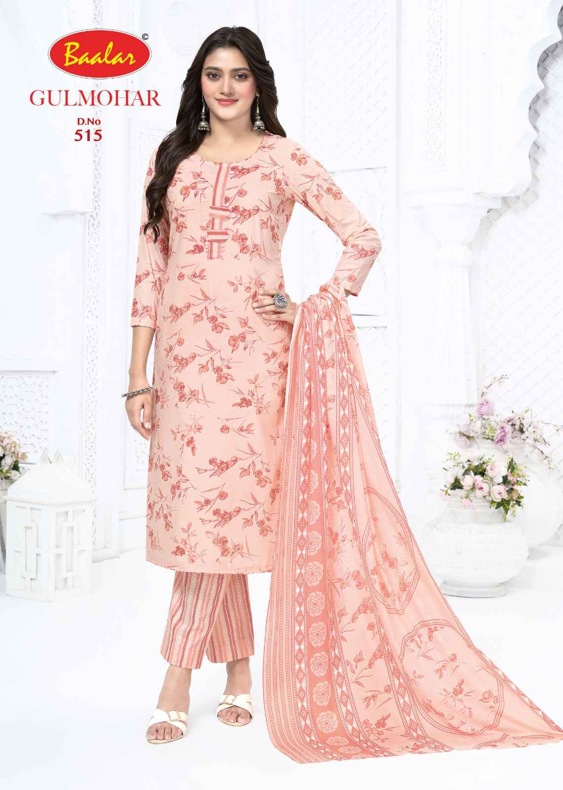 BAALAR GULMOHAR VOL-5 HEAVY COTTON PRINTED DRESS MATERIAL
