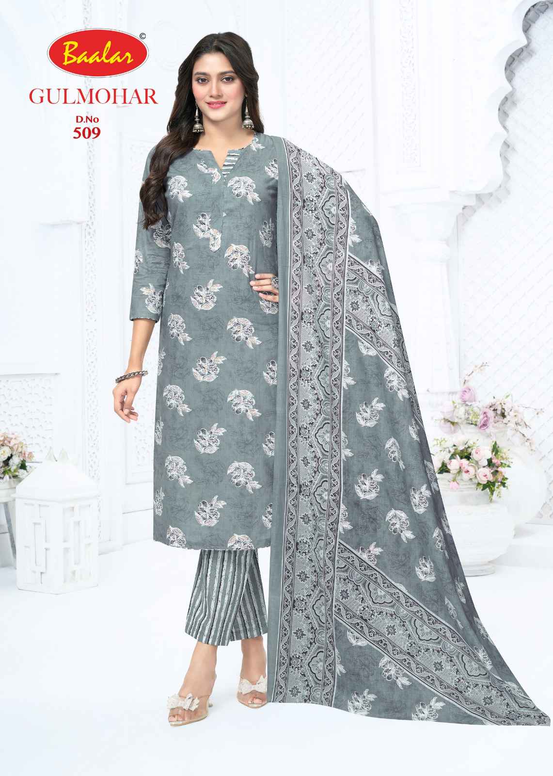 BAALAR GULMOHAR VOL-5 HEAVY COTTON PRINTED DRESS MATERIAL