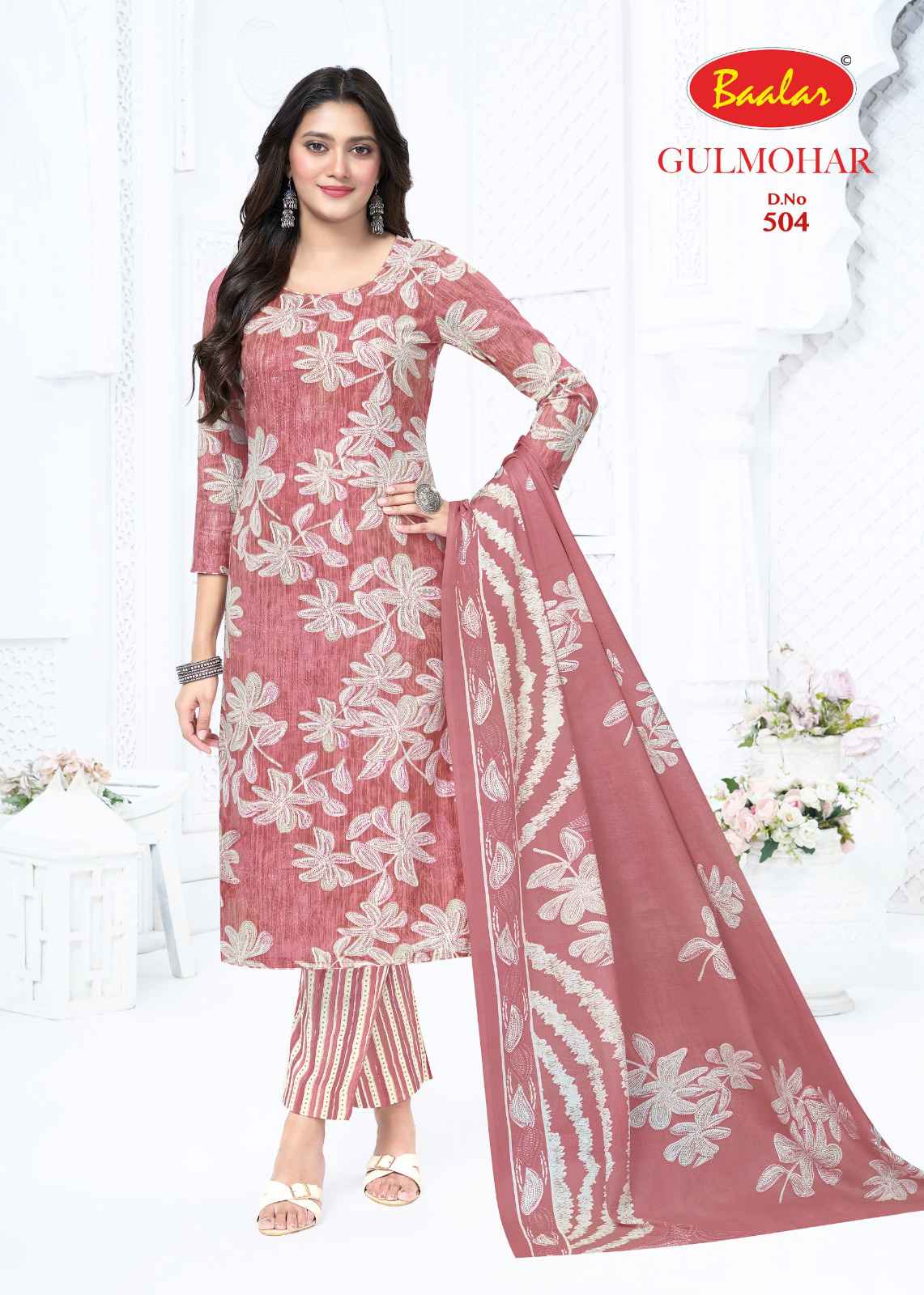 BAALAR GULMOHAR VOL-5 HEAVY COTTON PRINTED DRESS MATERIAL