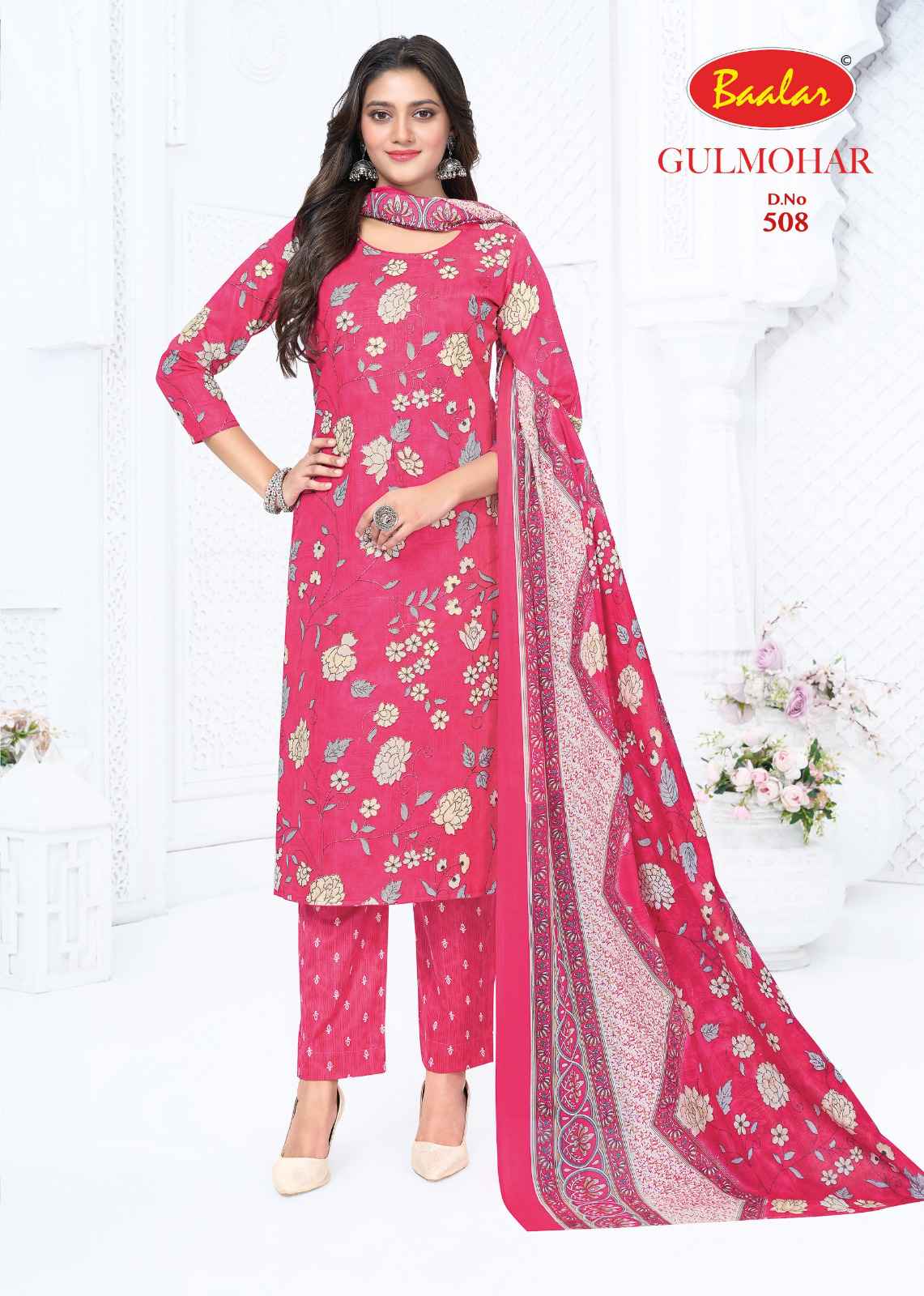 BAALAR GULMOHAR VOL-5 HEAVY COTTON PRINTED DRESS MATERIAL