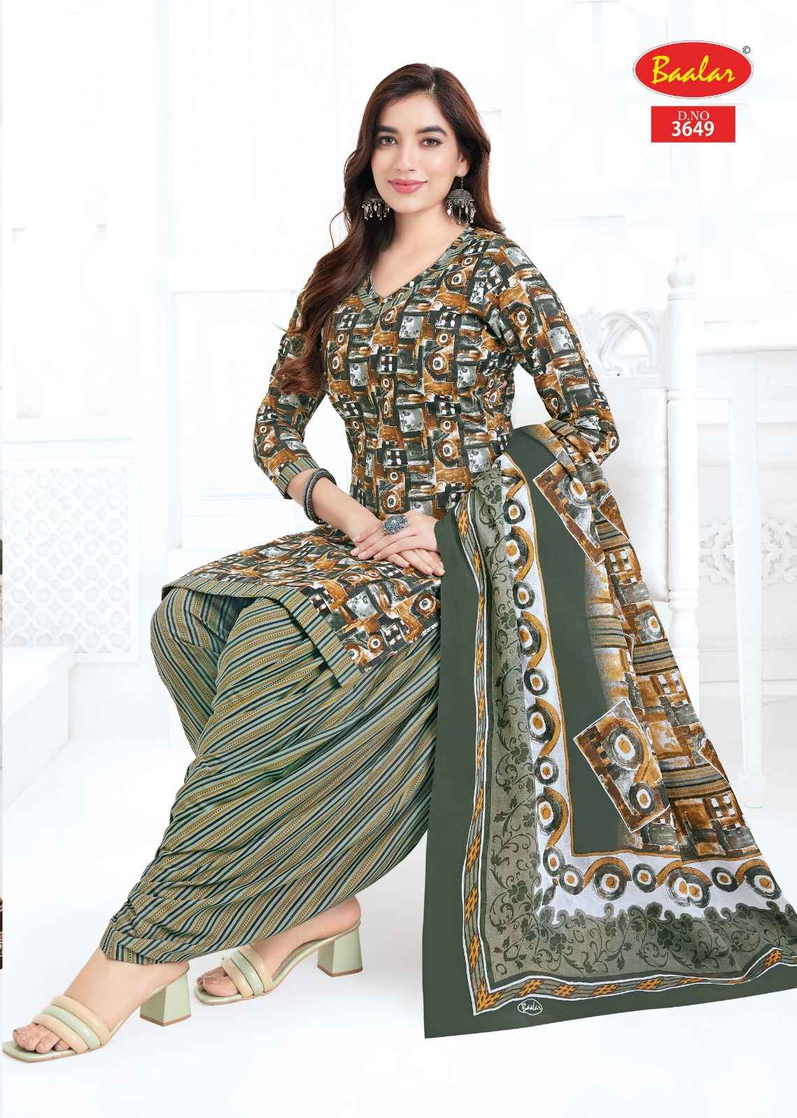 BAALAR ZAARA VOL-36 HEAVY COTTON PRINTED DRESS MATERIAL 