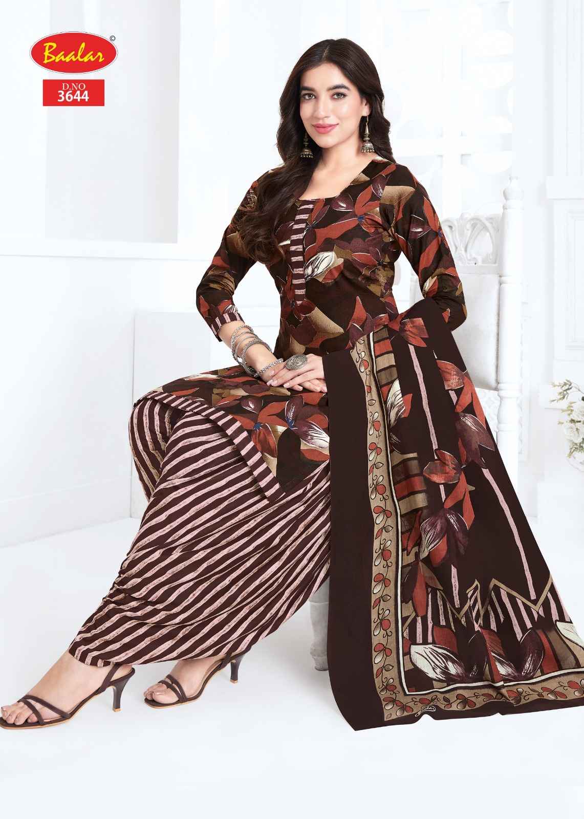 BAALAR ZAARA VOL-36 HEAVY COTTON PRINTED DRESS MATERIAL 