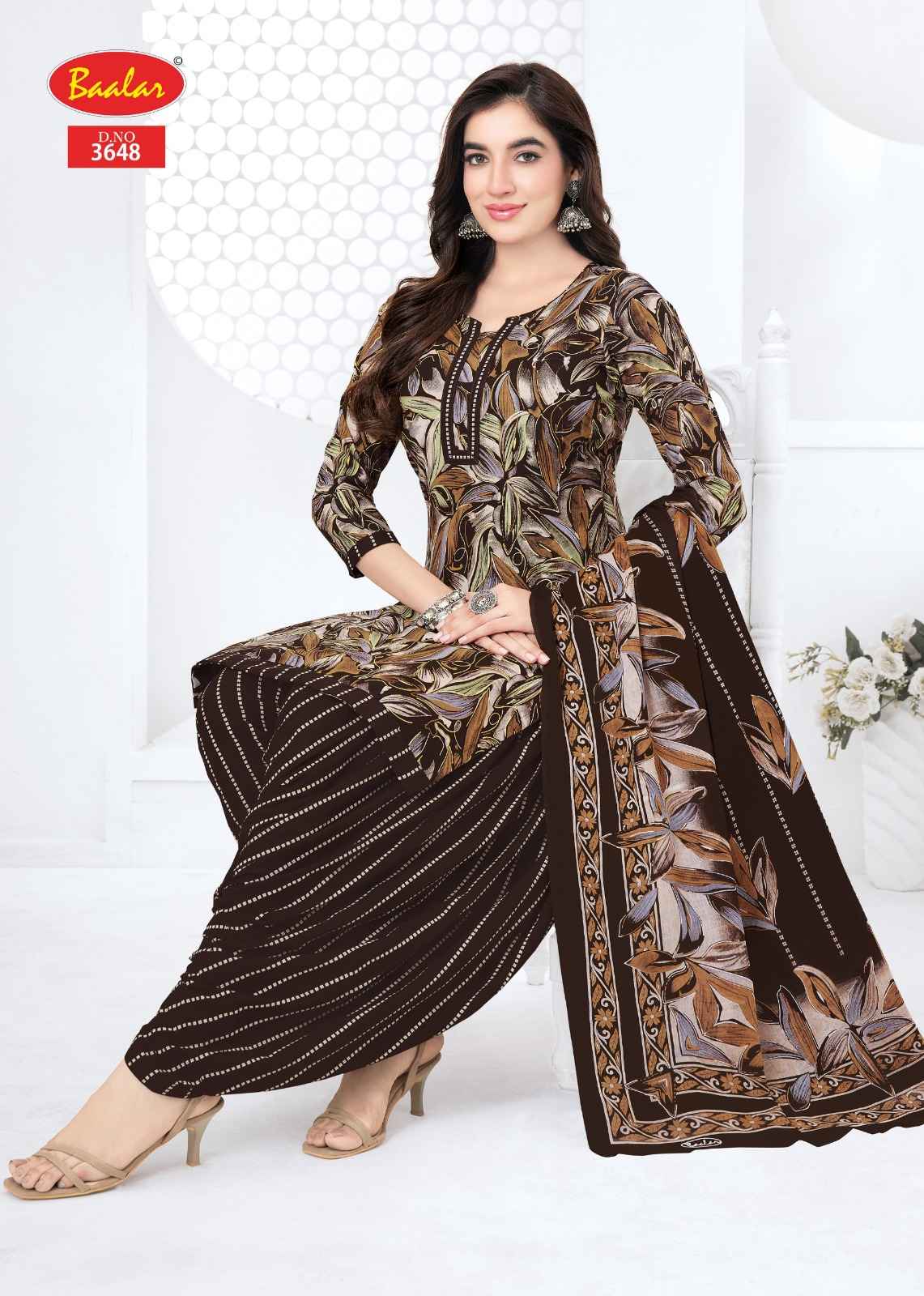 BAALAR ZAARA VOL-36 HEAVY COTTON PRINTED DRESS MATERIAL 