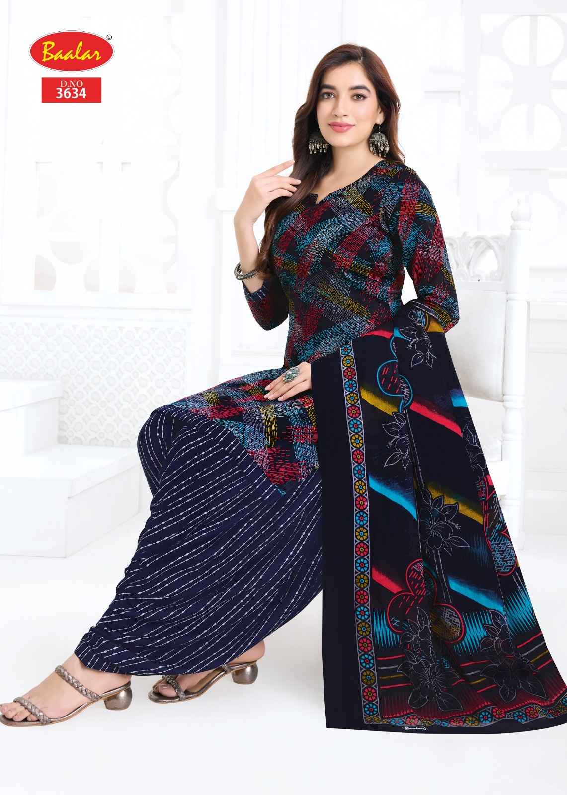 BAALAR ZAARA VOL-36 HEAVY COTTON PRINTED DRESS MATERIAL 