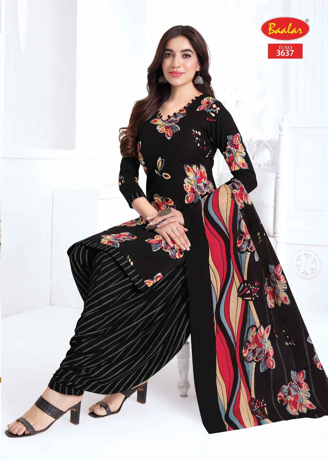 BAALAR ZAARA VOL-36 HEAVY COTTON PRINTED DRESS MATERIAL 
