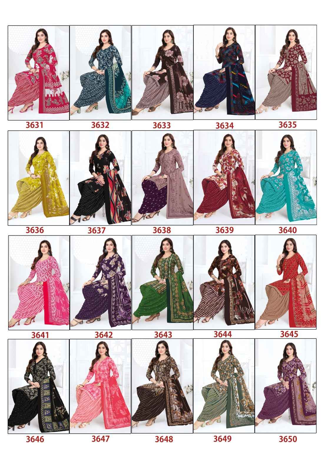 BAALAR ZAARA VOL-36 HEAVY COTTON PRINTED DRESS MATERIAL 