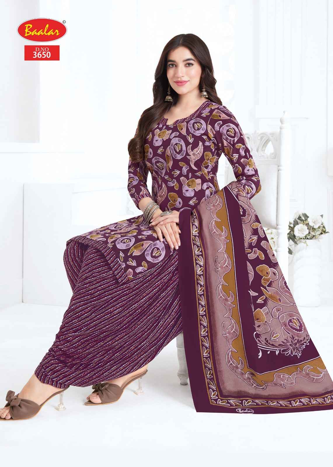 BAALAR ZAARA VOL-36 HEAVY COTTON PRINTED DRESS MATERIAL 
