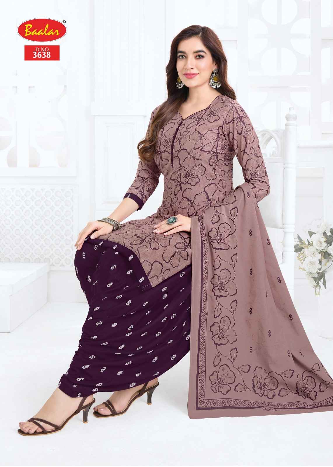 BAALAR ZAARA VOL-36 HEAVY COTTON PRINTED DRESS MATERIAL 
