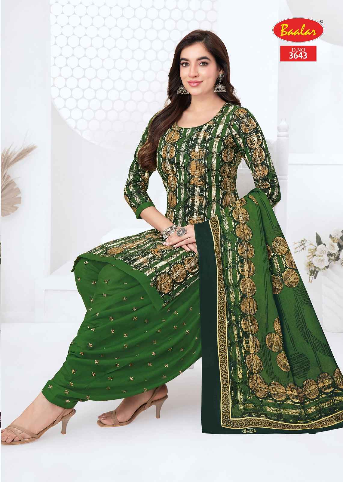 BAALAR ZAARA VOL-36 HEAVY COTTON PRINTED DRESS MATERIAL 