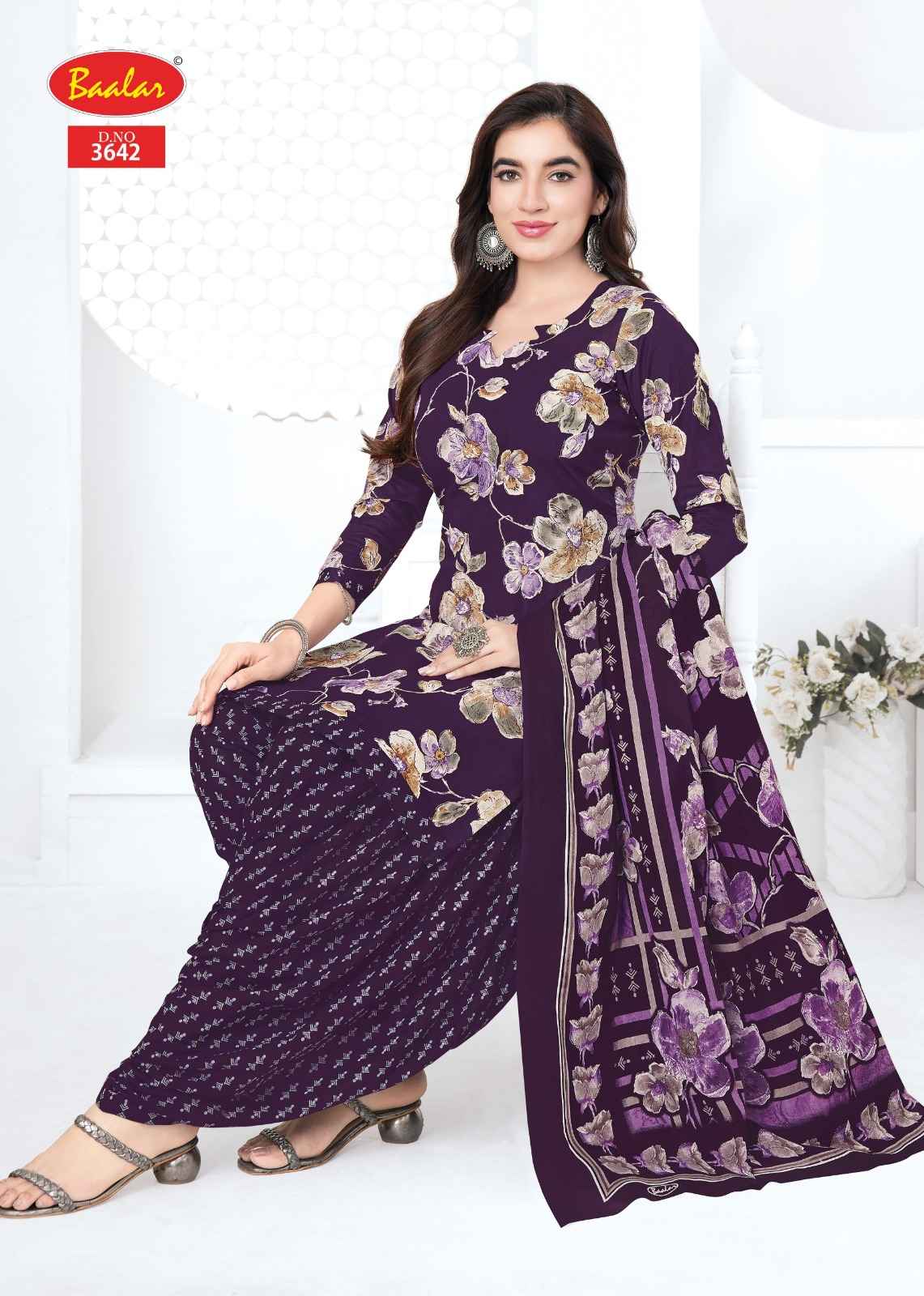 BAALAR ZAARA VOL-36 HEAVY COTTON PRINTED DRESS MATERIAL 