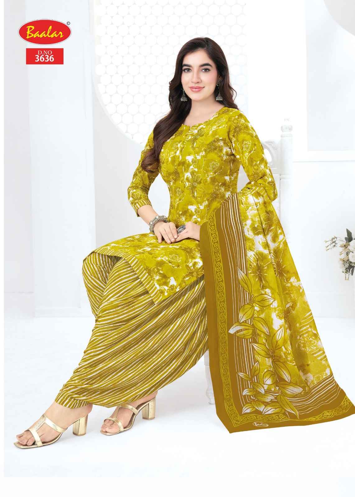 BAALAR ZAARA VOL-36 HEAVY COTTON PRINTED DRESS MATERIAL 