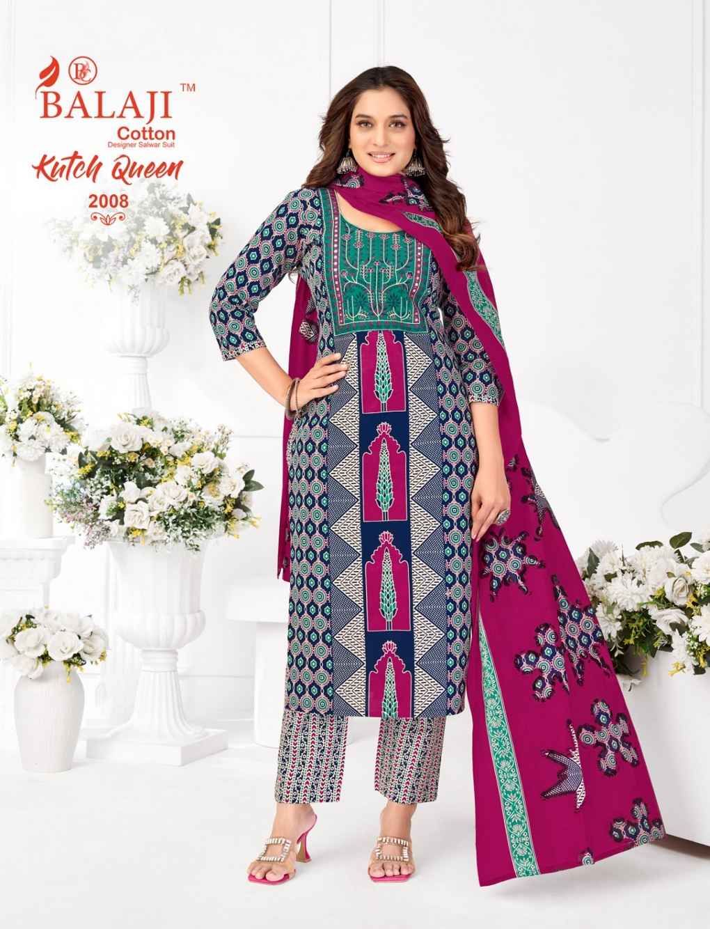 BALAJI KUTCH QUEEN VOL-2 PURE COTTON READYMADE SUIT