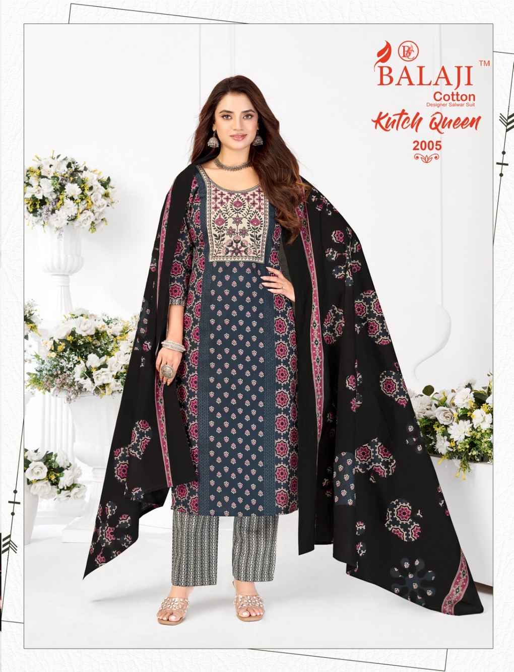 BALAJI KUTCH QUEEN VOL-2 PURE COTTON READYMADE SUIT