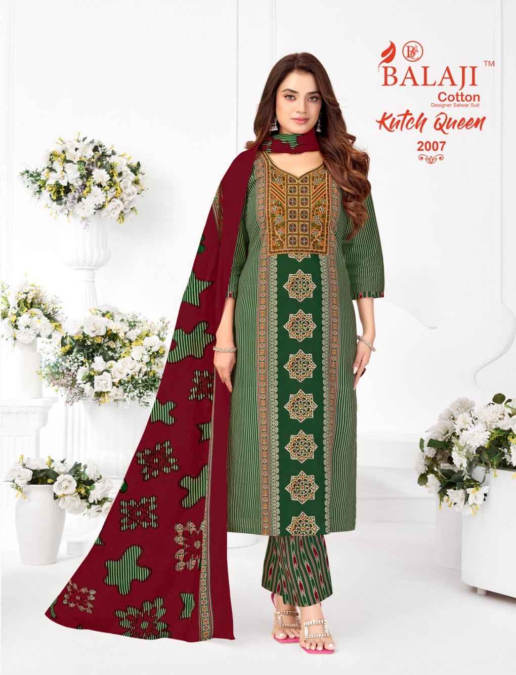 BALAJI KUTCH QUEEN VOL-2 PURE COTTON READYMADE SUIT