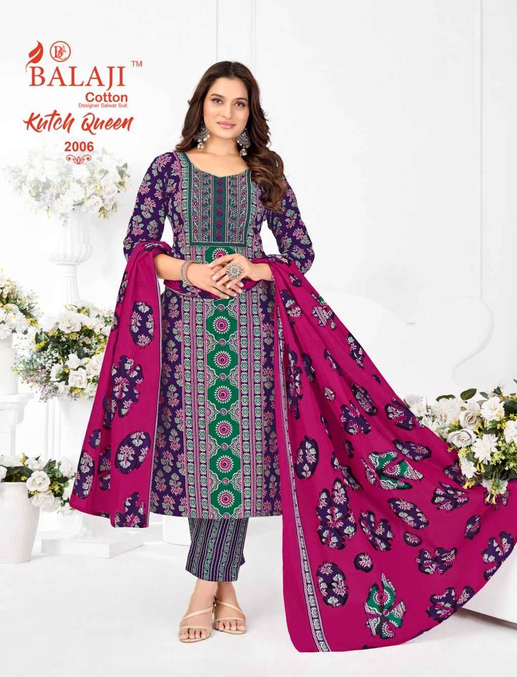 BALAJI KUTCH QUEEN VOL-2 PURE COTTON READYMADE SUIT
