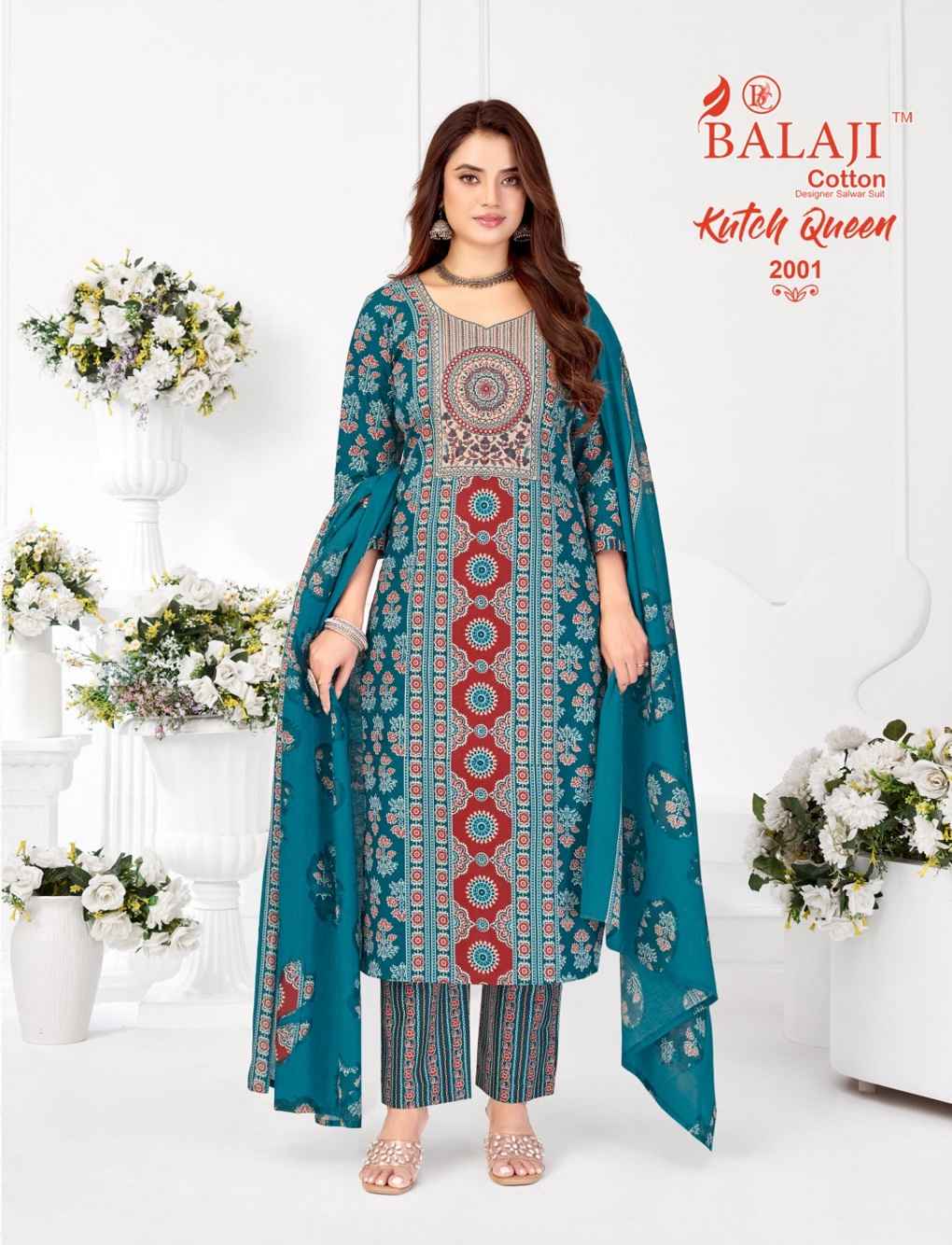 BALAJI KUTCH QUEEN VOL-2 PURE COTTON READYMADE SUIT