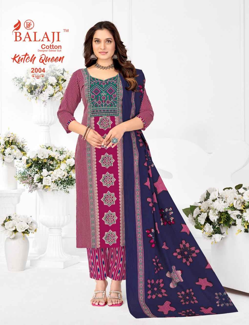 BALAJI KUTCH QUEEN VOL-2 PURE COTTON READYMADE SUIT