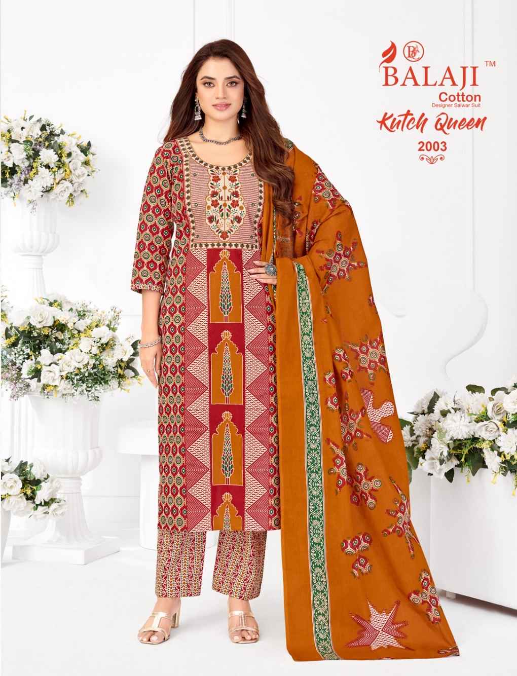 BALAJI KUTCH QUEEN VOL-2 PURE COTTON READYMADE SUIT