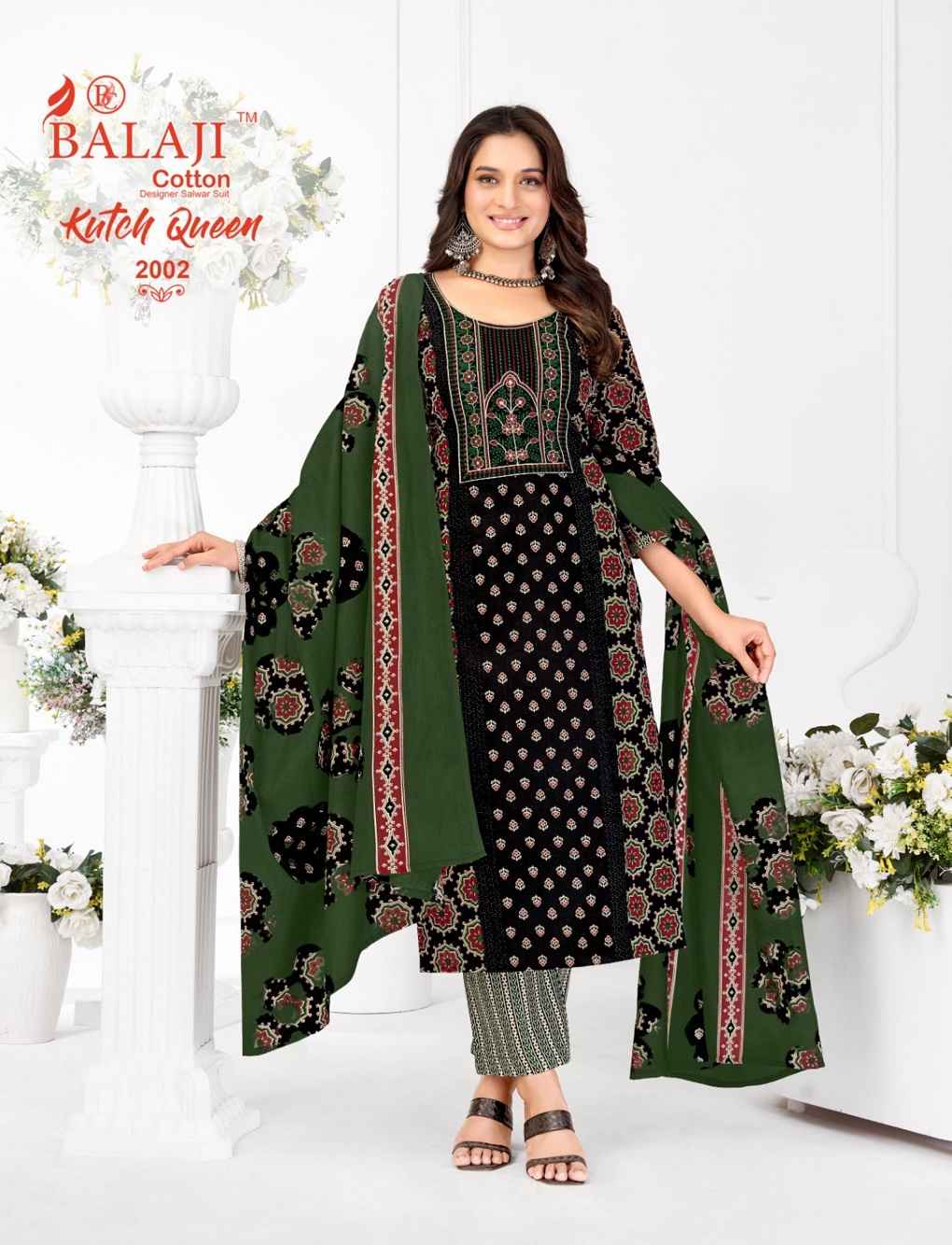 BALAJI KUTCH QUEEN VOL-2 PURE COTTON READYMADE SUIT