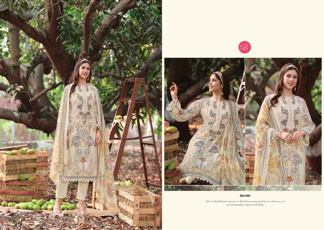 BELLIZA NAIRA VOL-152 PURE COTTON EMBROIDERY DRESS MATERIAL