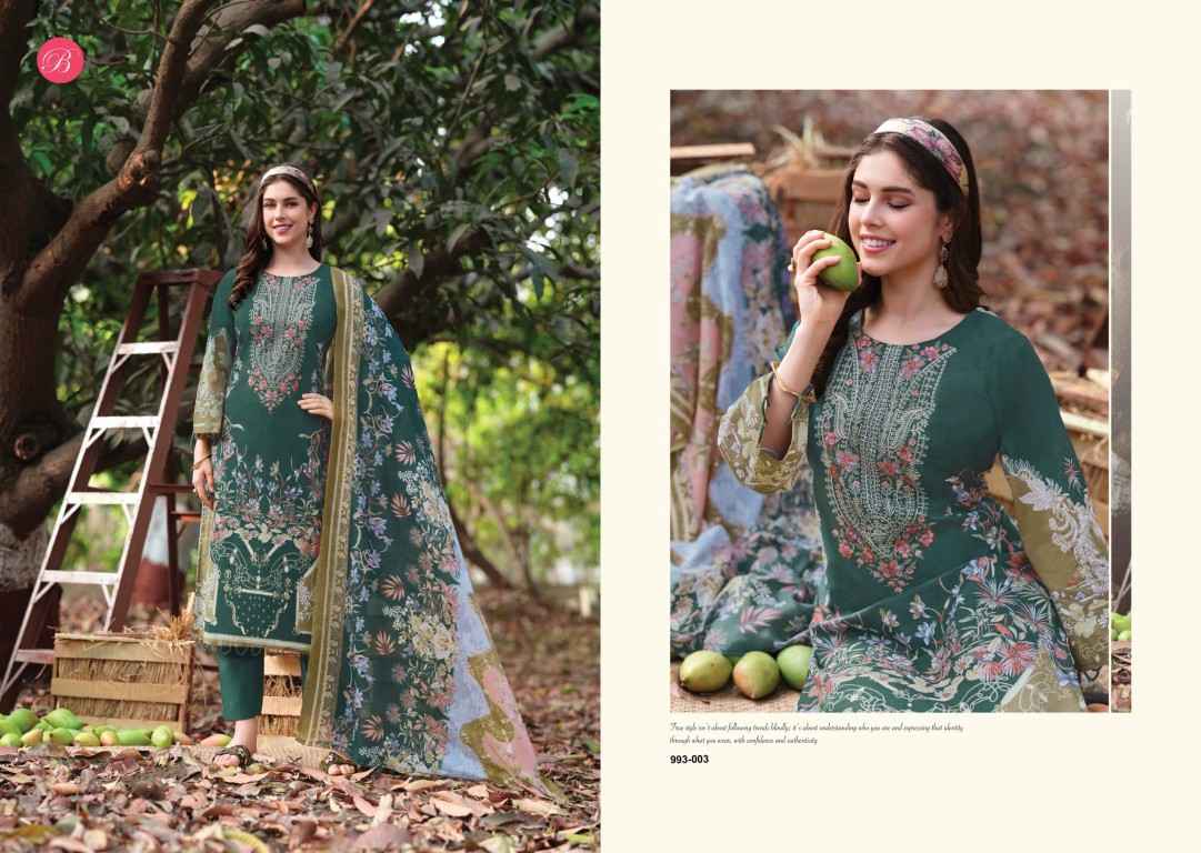 BELLIZA NAIRA VOL-152 PURE COTTON EMBROIDERY DRESS MATERIAL