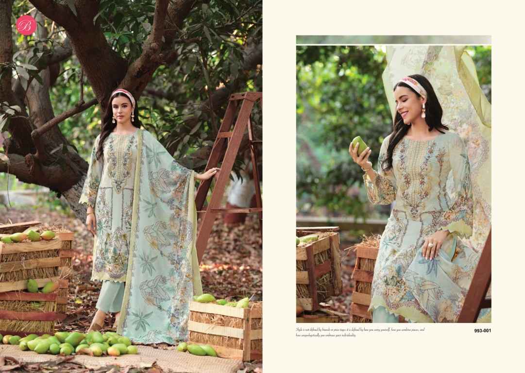 BELLIZA NAIRA VOL-152 PURE COTTON EMBROIDERY DRESS MATERIAL