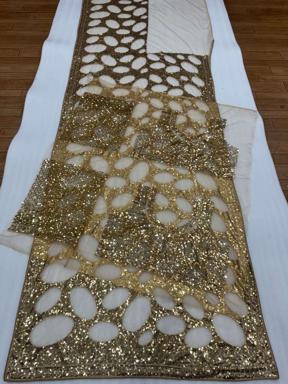 BUTTER FLY NET MULTY SEQUENCE WORK SAREE