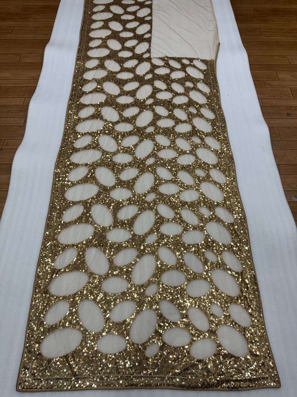 BUTTER FLY NET MULTY SEQUENCE WORK SAREE
