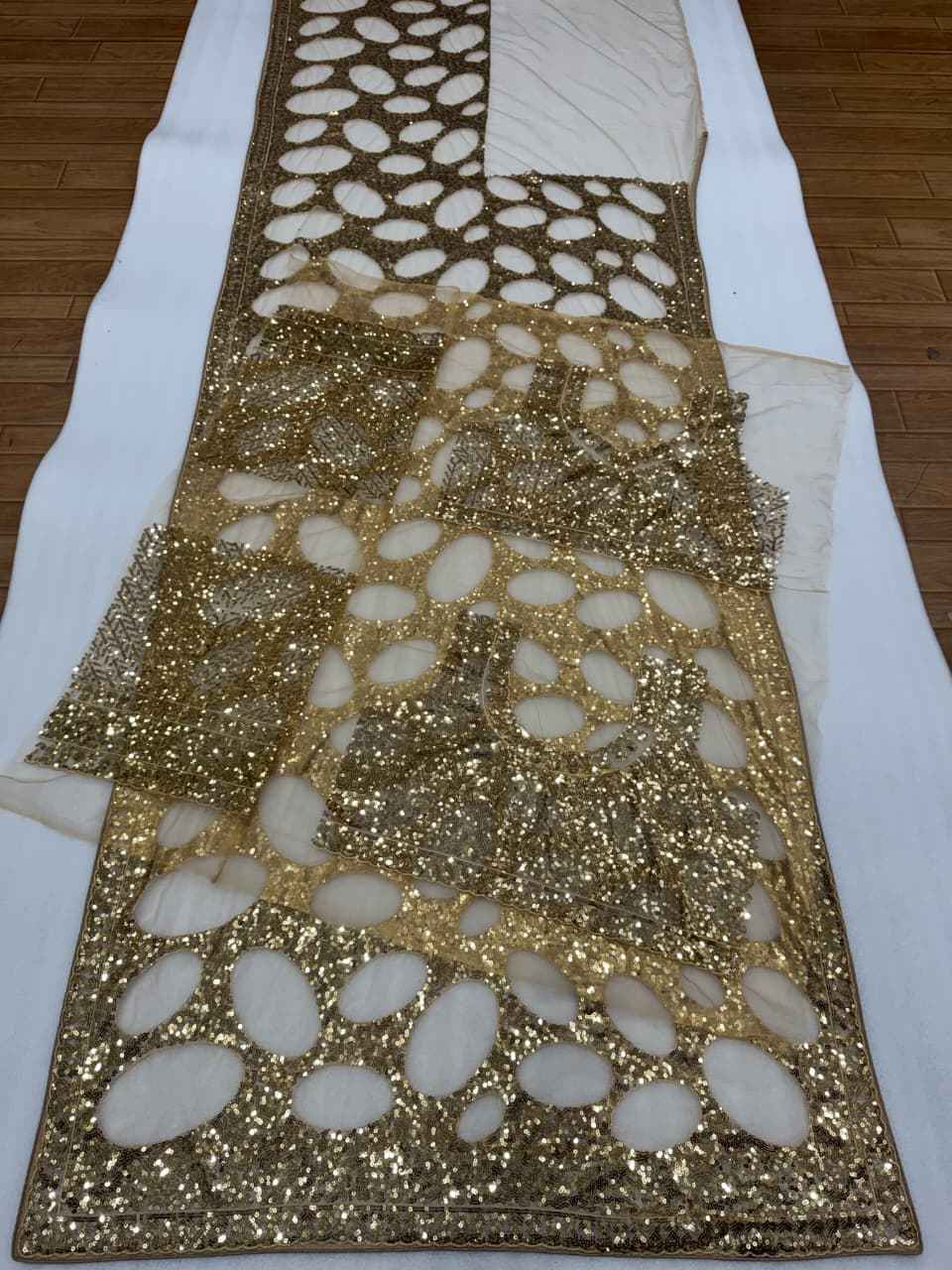 BUTTER FLY NET MULTY SEQUENCE WORK SAREE