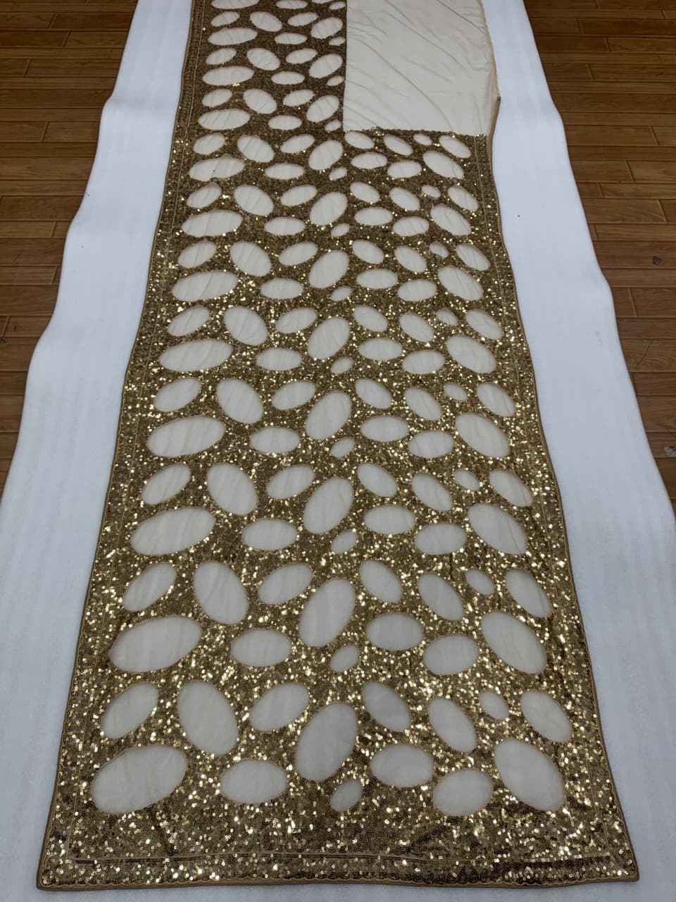BUTTER FLY NET MULTY SEQUENCE WORK SAREE