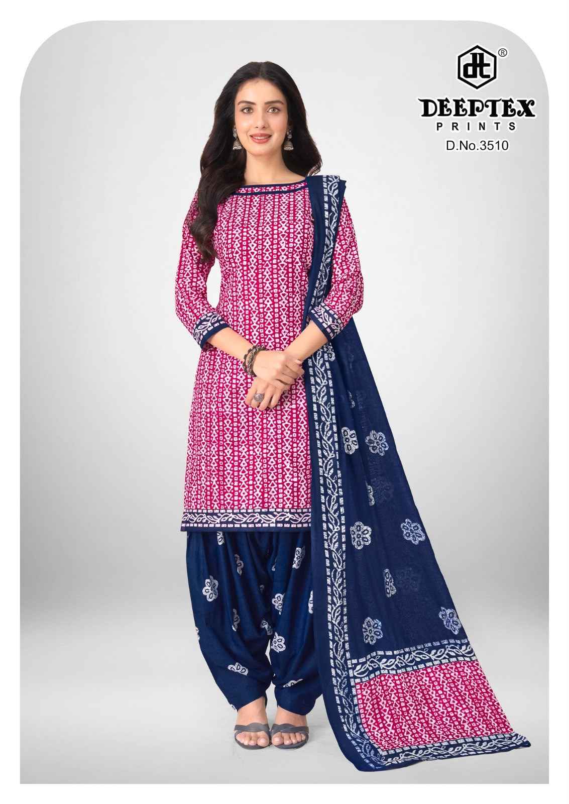DEEPTEX BATIK PLUS VOL-35 PURE COTTON PRINTED DRESS MATERIAL
