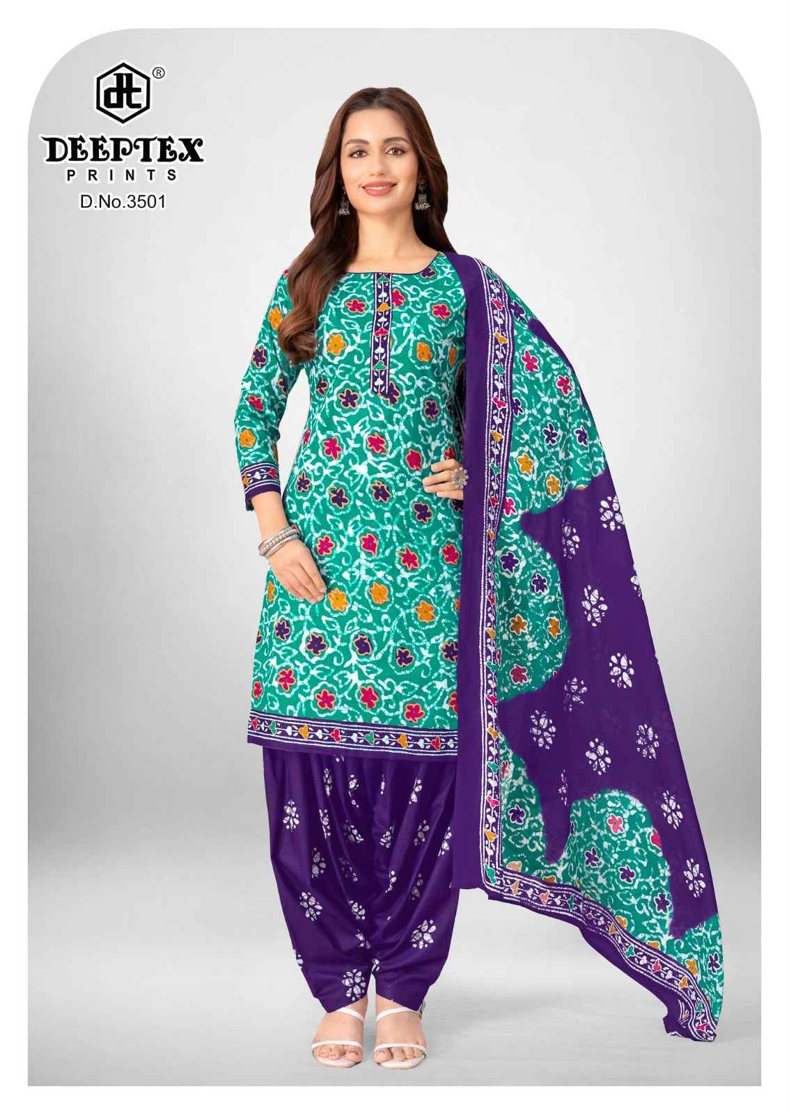 DEEPTEX BATIK PLUS VOL-35 PURE COTTON PRINTED DRESS MATERIAL