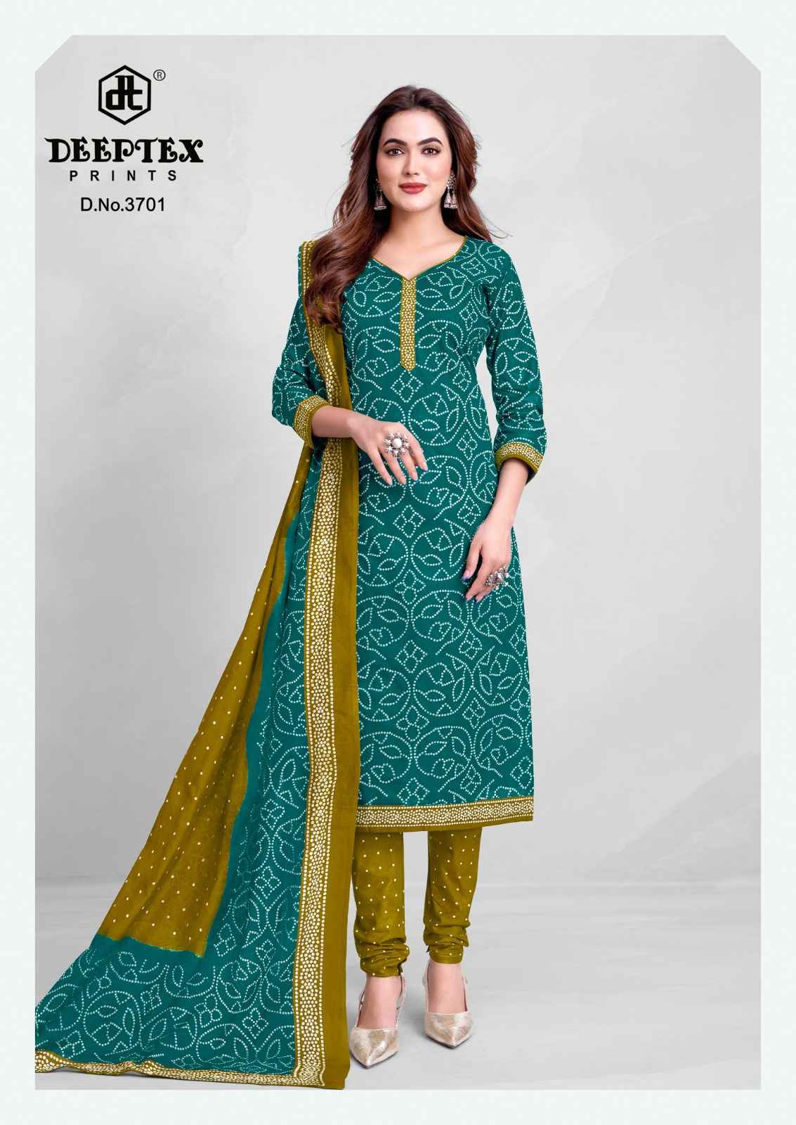 DEEPTEX CLASSIC CHUNNARI VOL-37 PURE COTTON PRINTED DRESS MATERIAL