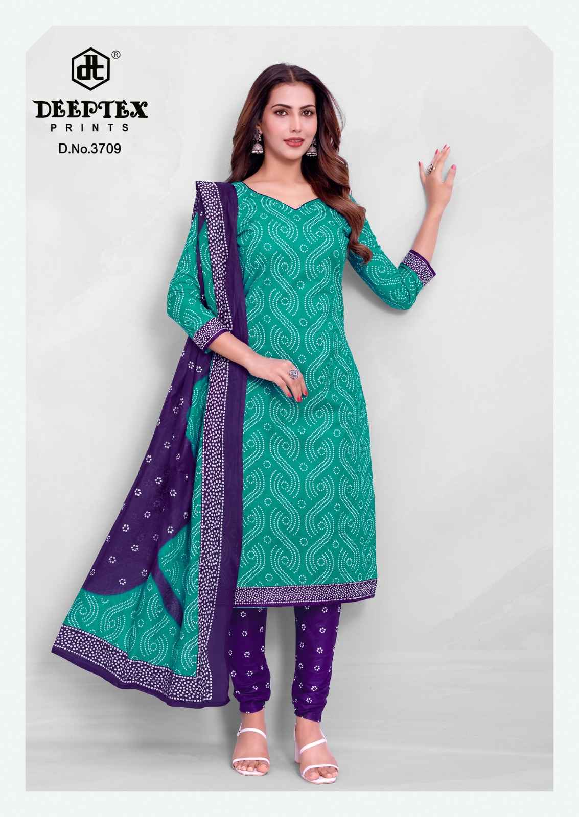 DEEPTEX CLASSIC CHUNNARI VOL-37 PURE COTTON PRINTED DRESS MATERIAL