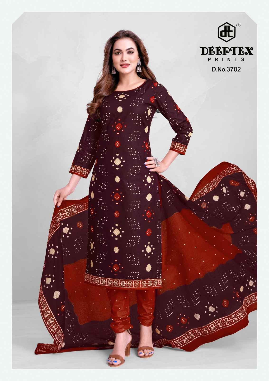 DEEPTEX CLASSIC CHUNNARI VOL-37 PURE COTTON PRINTED DRESS MATERIAL
