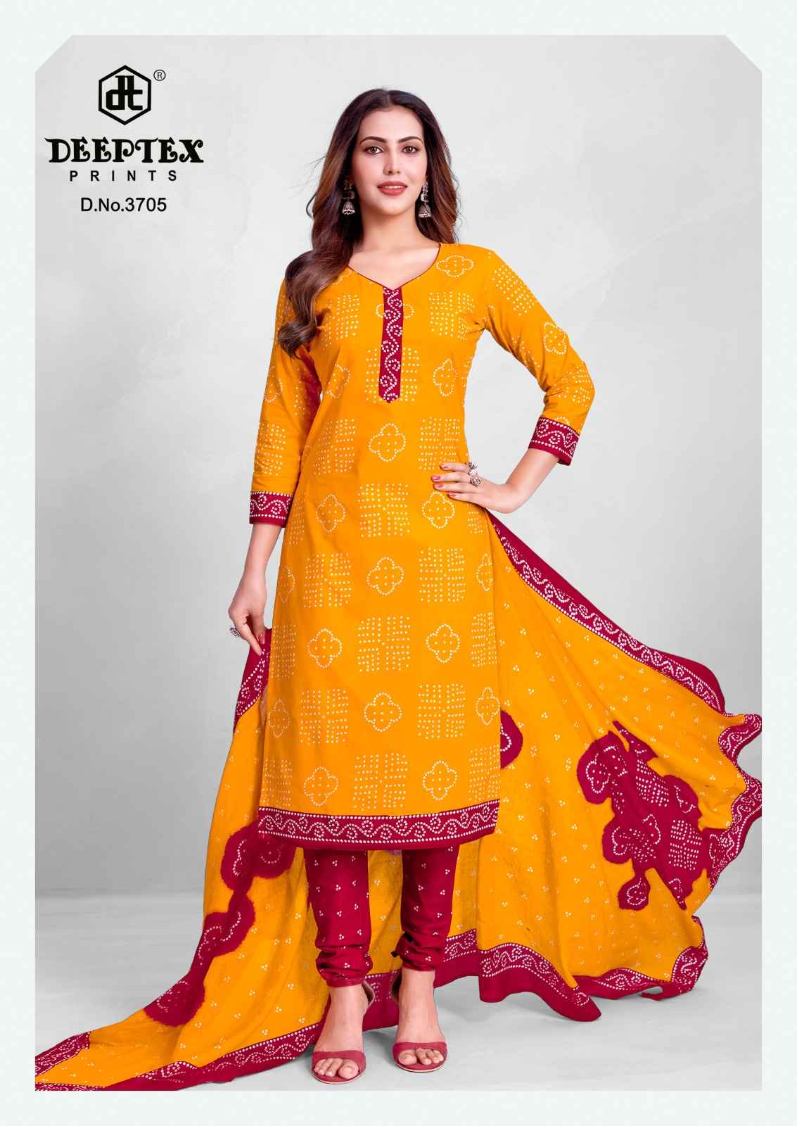 DEEPTEX CLASSIC CHUNNARI VOL-37 PURE COTTON PRINTED DRESS MATERIAL