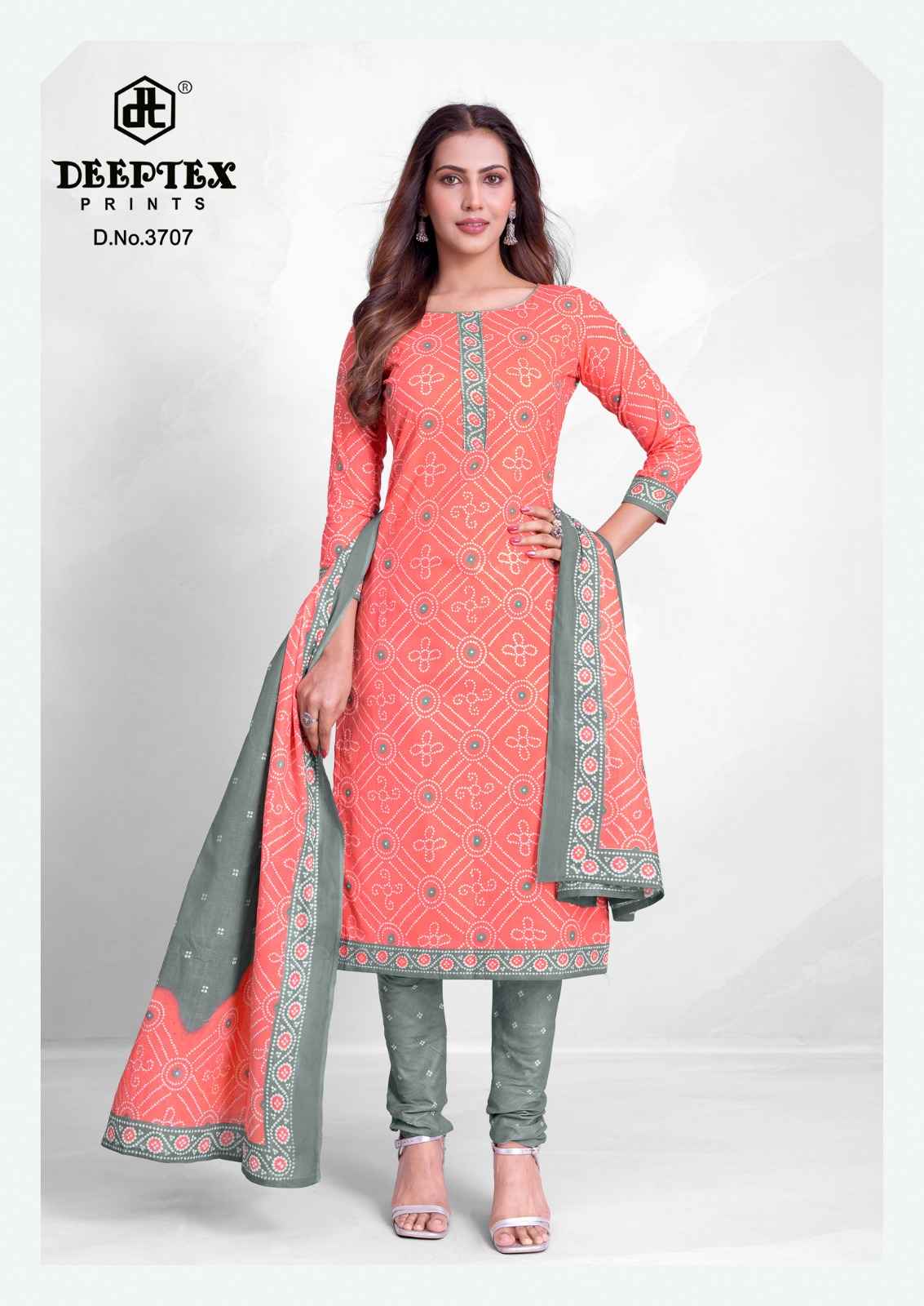 DEEPTEX CLASSIC CHUNNARI VOL-37 PURE COTTON PRINTED DRESS MATERIAL