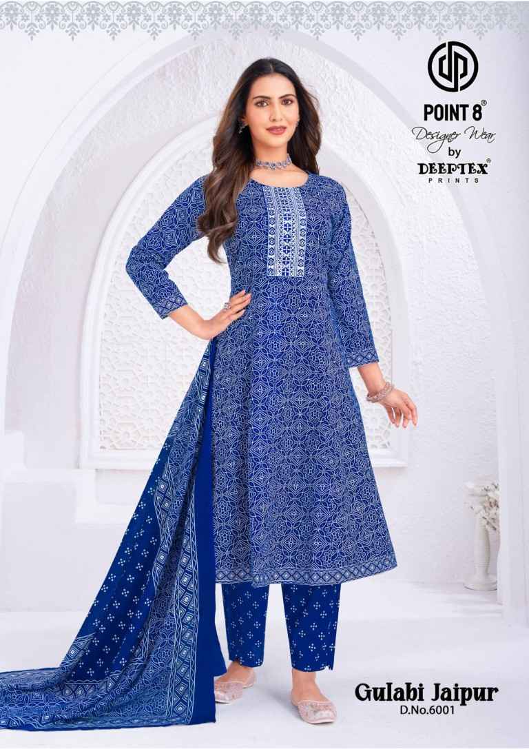 DEEPTEX GULABI JAIPUR VOL-6 COTTON ANARKALI READYMADE SUIT 