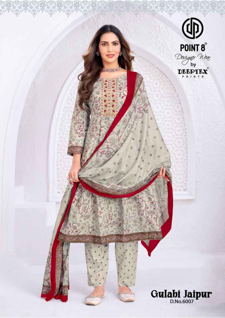 DEEPTEX GULABI JAIPUR VOL-6 COTTON ANARKALI READYMADE SUIT 