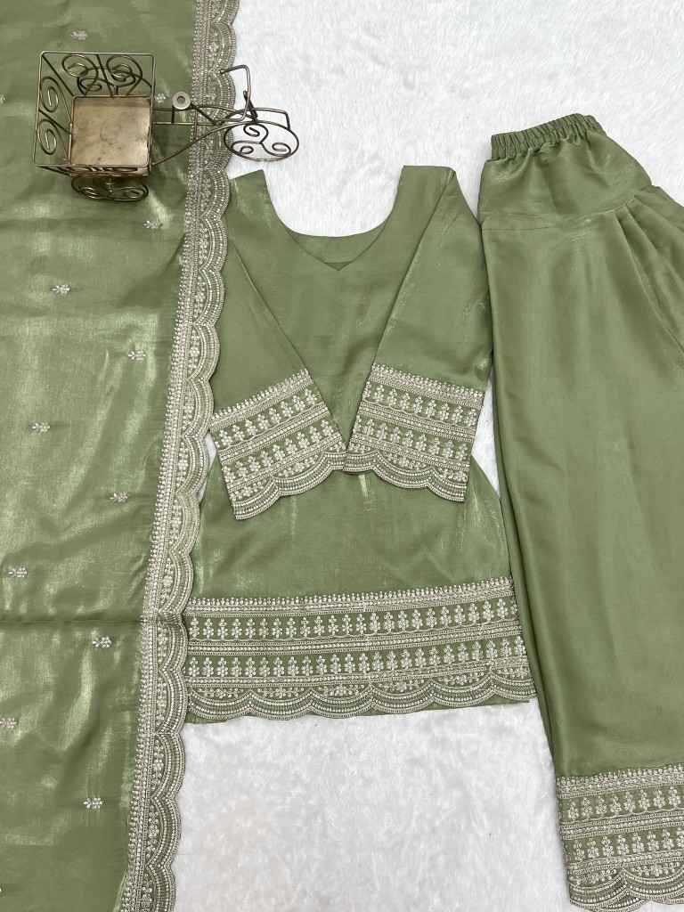 GLASS ROMAN SILK FARSHI SHALWAR SUIT