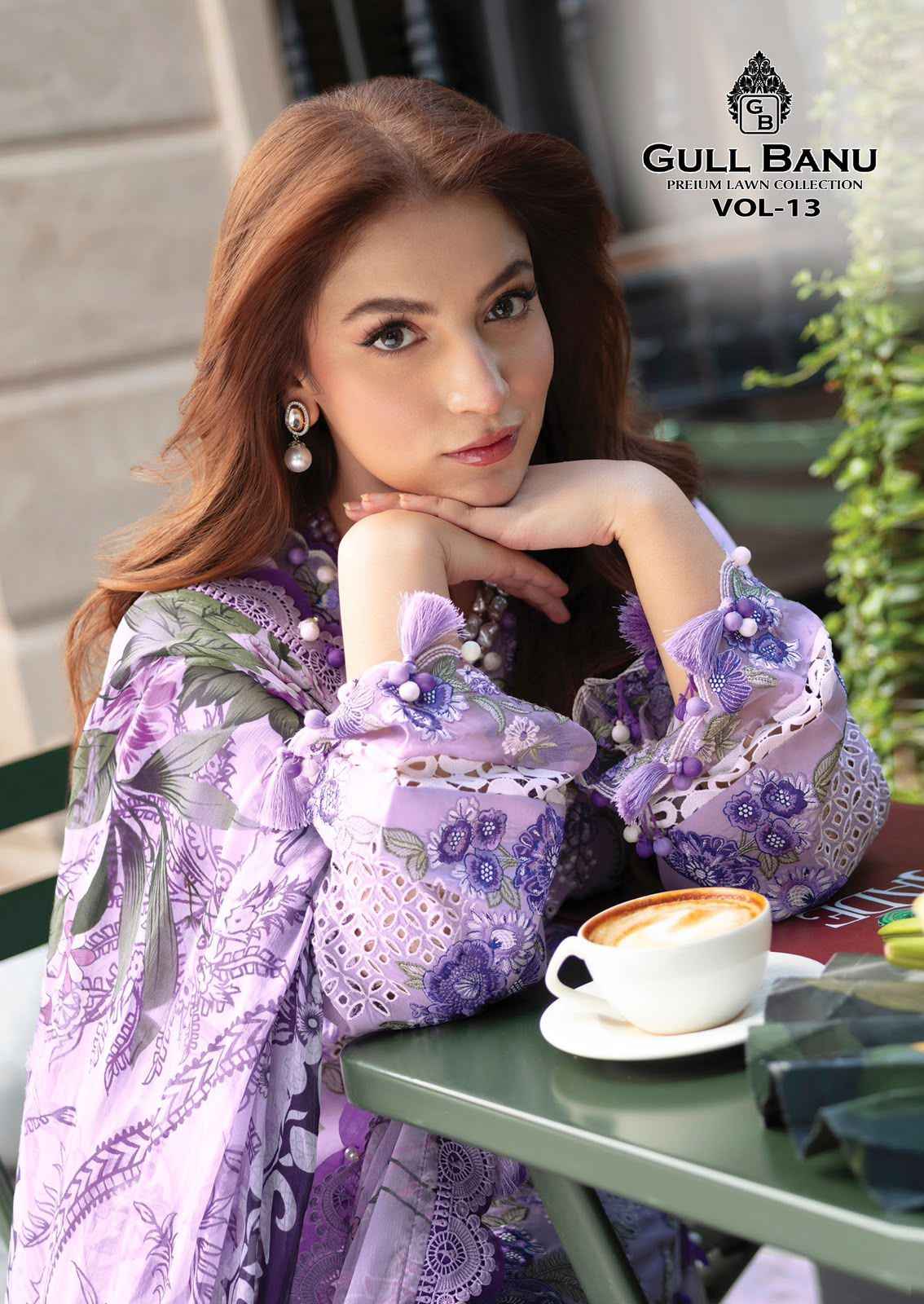 GULL AAHMED GULLBANU VOL-13 PURE CAMBRIDGE DRESS MATERIAL
