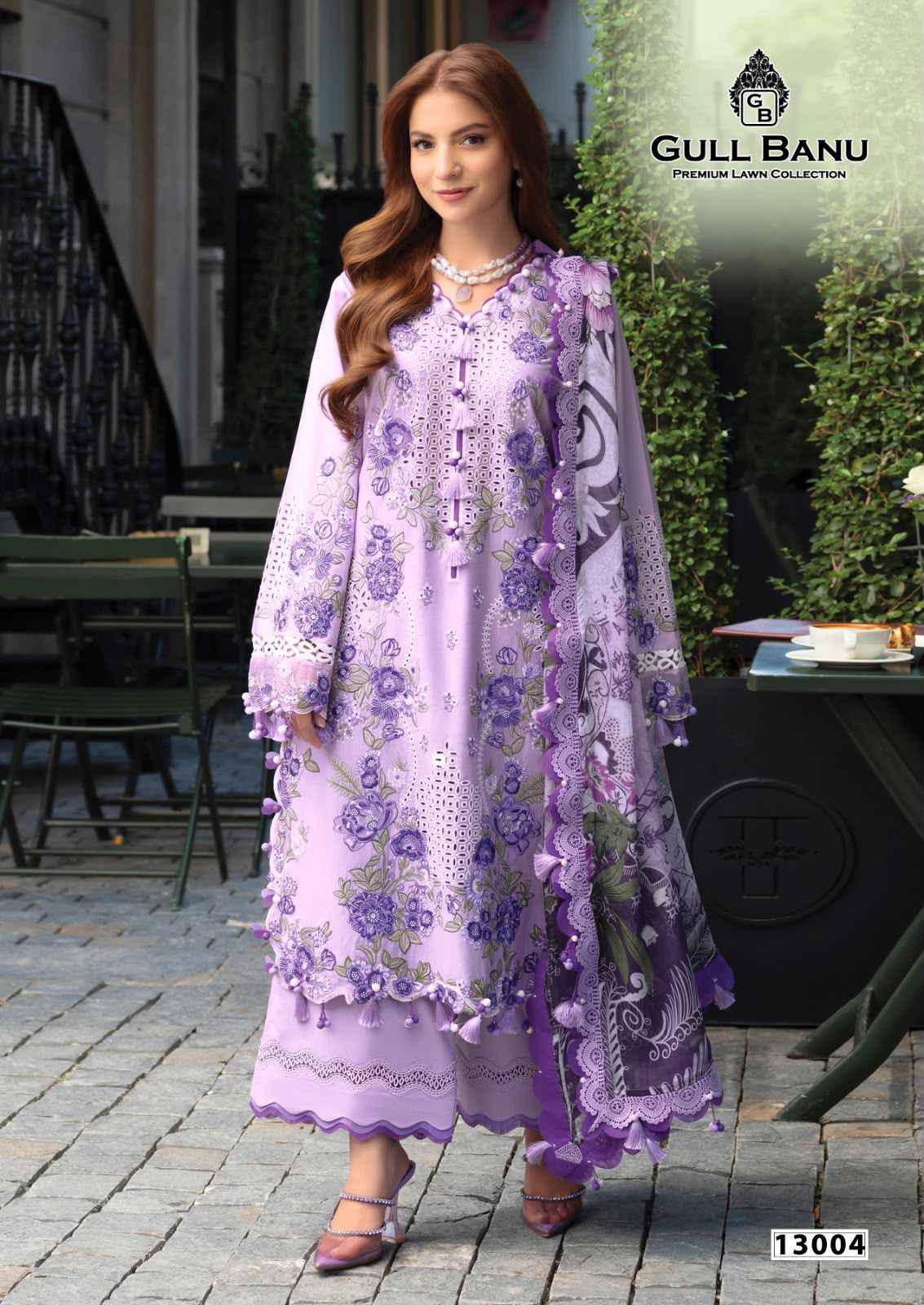 GULL AAHMED GULLBANU VOL-13 PURE CAMBRIDGE DRESS MATERIAL