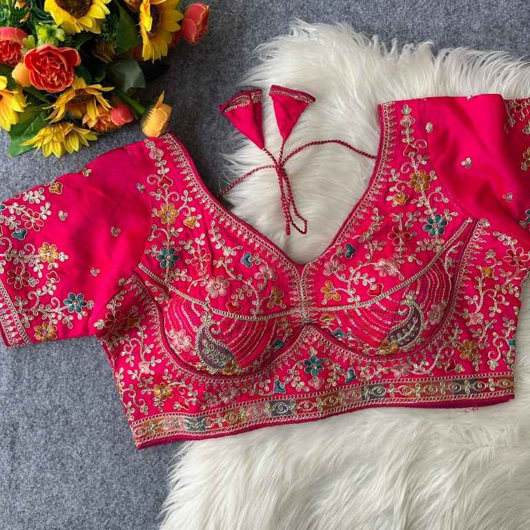 HEAVY SILK EMBROIDERY WORK DESIGNER BLOUSE