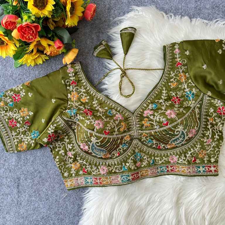 HEAVY SILK EMBROIDERY WORK DESIGNER BLOUSE