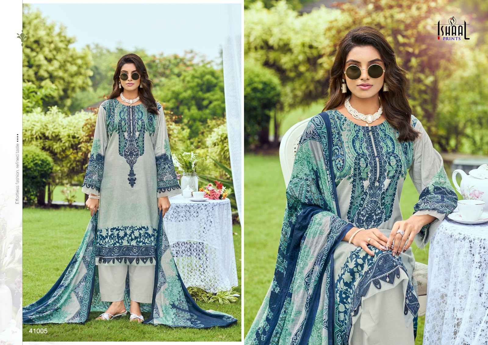 ISHAAL GULMOHAR VOL-41 PURE LAWN PRINTED DRESS MATERIAL 