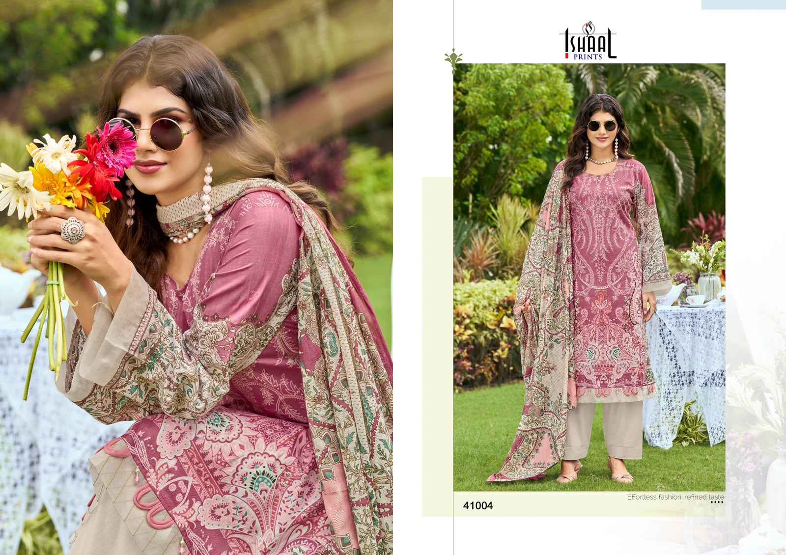 ISHAAL GULMOHAR VOL-41 PURE LAWN PRINTED DRESS MATERIAL 