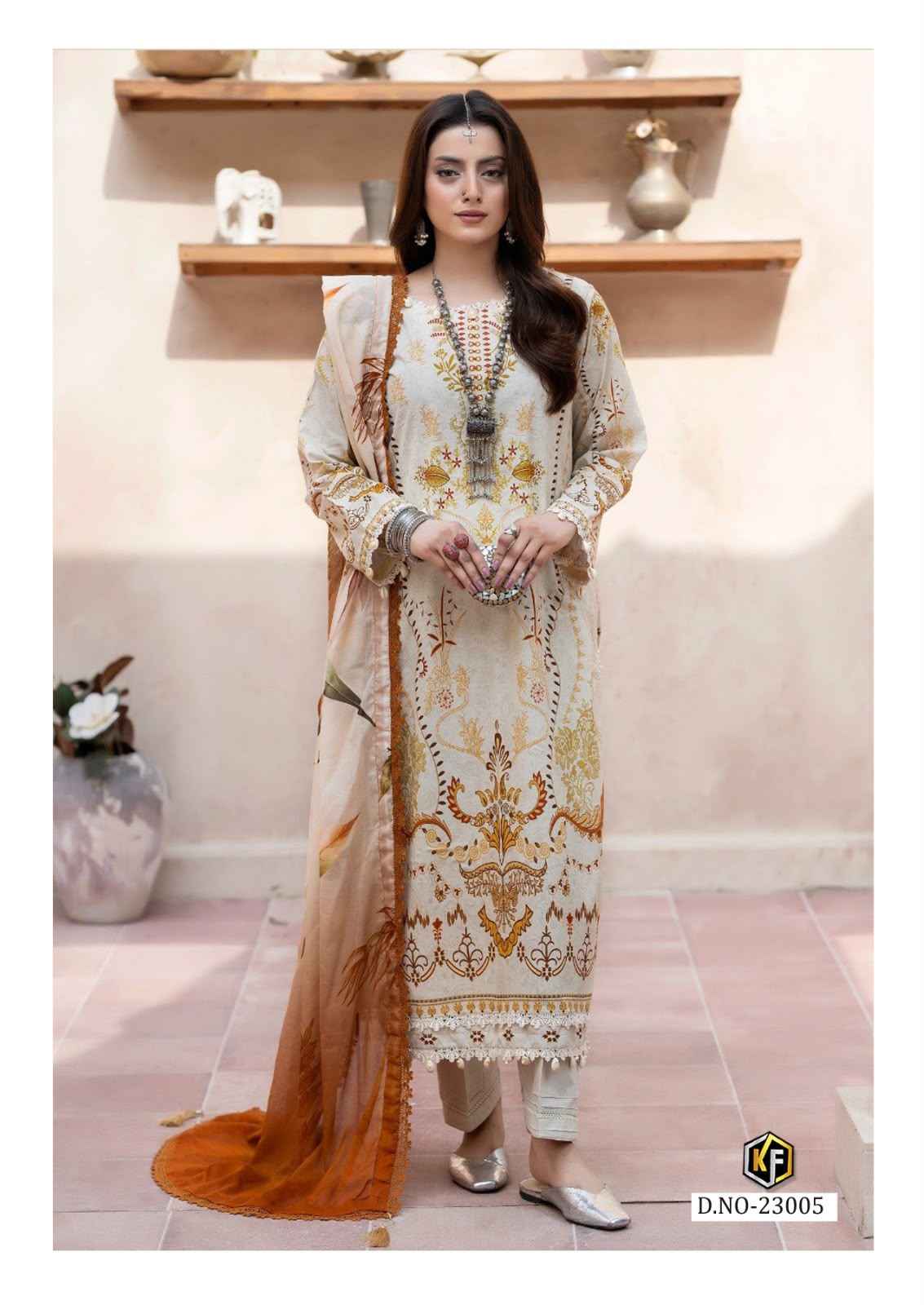 KEVAL FAB K KASHA VOL-23 HEAVY COTTON PRINTED DRESS MATERIAL