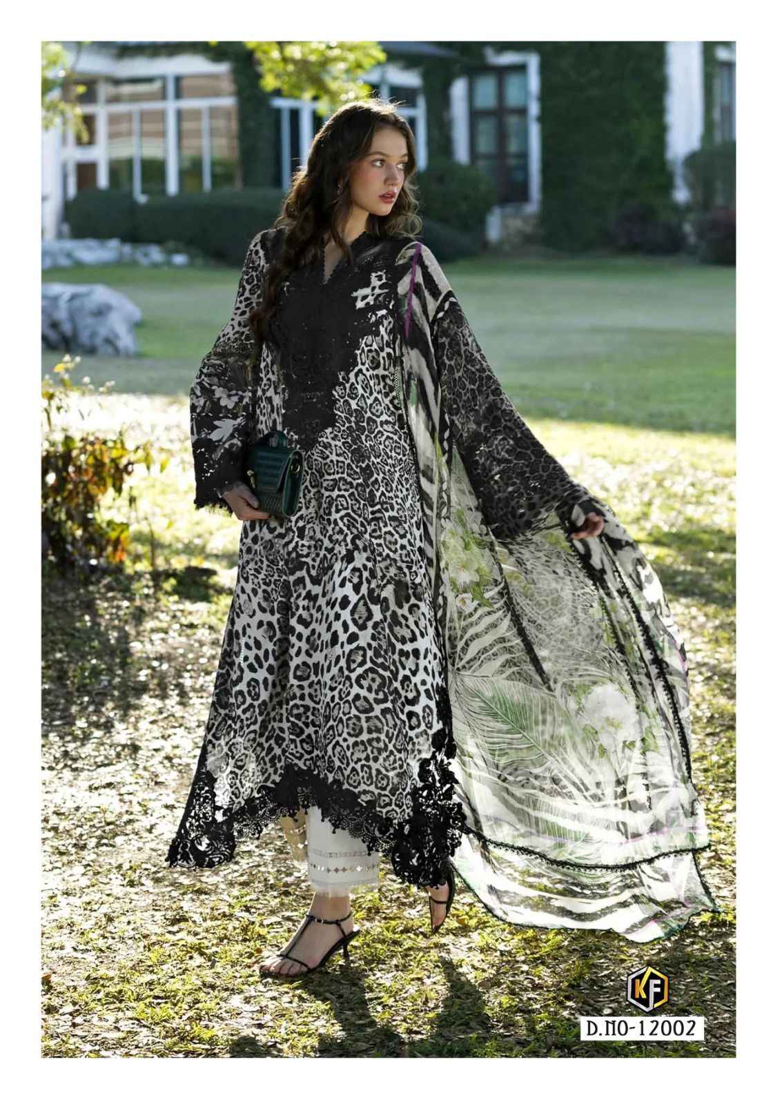 KEVAL SOHA NAZIR VOL-12 HEAVY COTTON KARACHI PRINT DRESS MATERIAL 