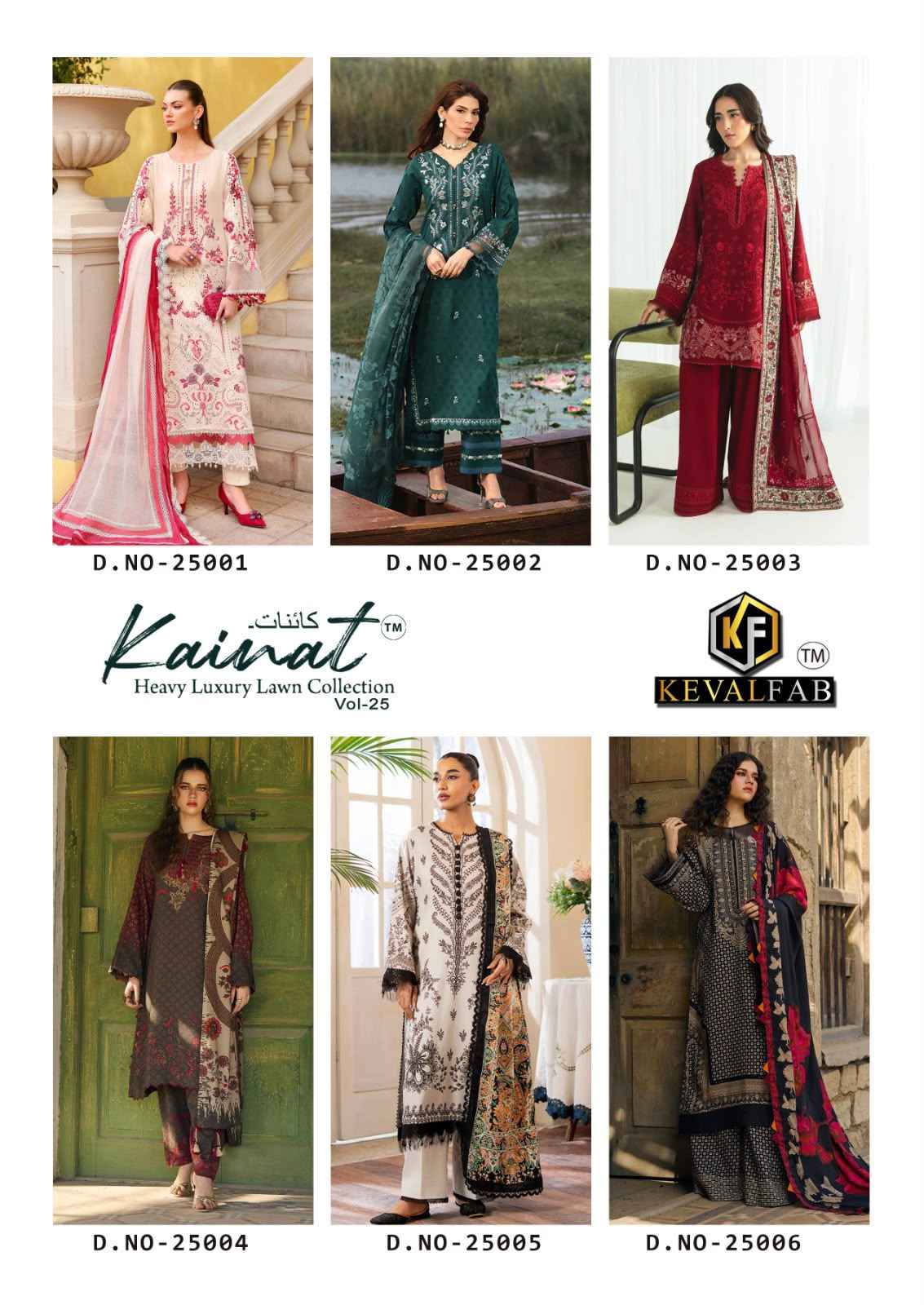 KEVALFAB KAINAT VOL-25 HEAVY COTTON PRINTED DRESS MATERIAL